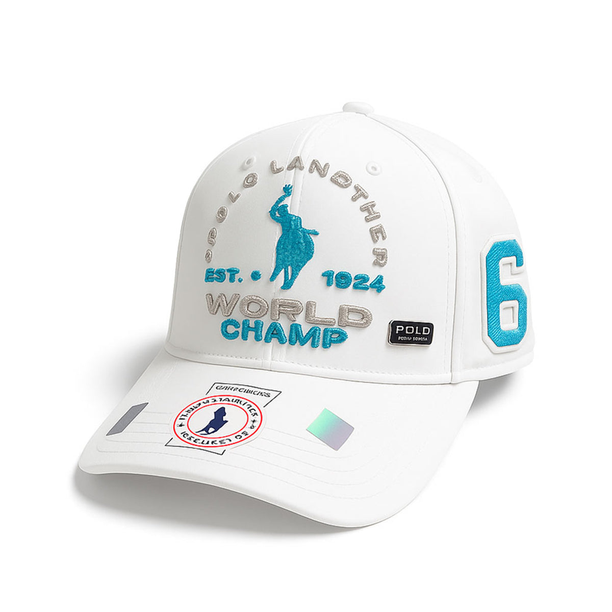 Gorra Polo Landther World Champ Blanca