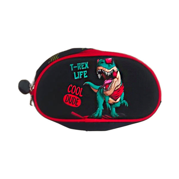 Mochila Escolar 3 pz mochila led 16 pulgadas lonchera y lapicera T-Rex