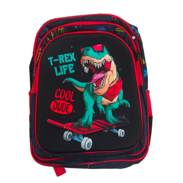 Mochila Escolar 3 pz mochila led 16 pulgadas lonchera y lapicera T-Rex