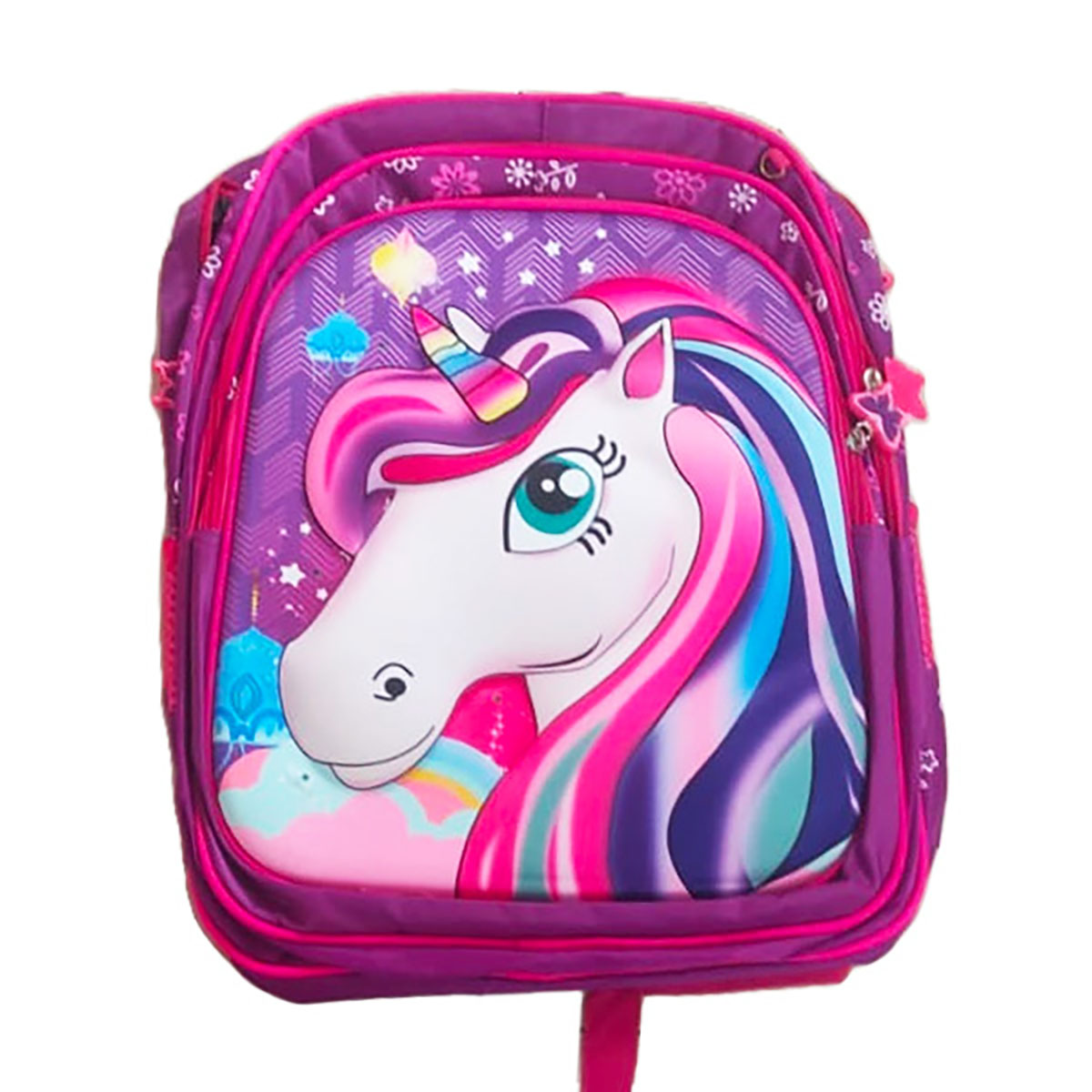 Mochila Escolar 3 pz mochila led 16 pulgadas lonchera y lapicera Unicornio